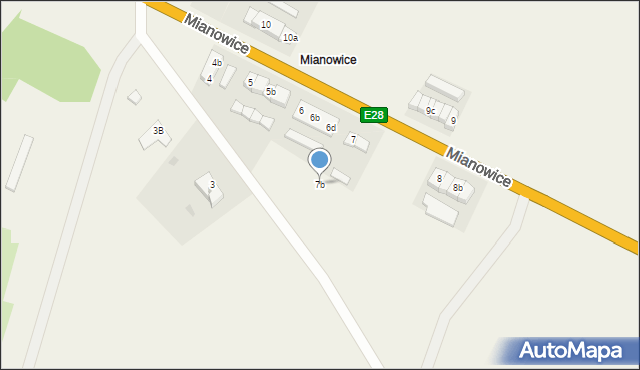 Mianowice, Mianowice, 7b, mapa Mianowice