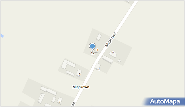Miąskowo, Miąskowo, 3a, mapa Miąskowo