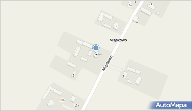 Miąskowo, Miąskowo, 7, mapa Miąskowo