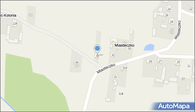 Miasteczko, Miasteczko, 33, mapa Miasteczko