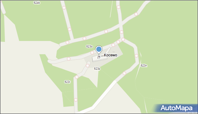 Miasteczko-Huby, Miasteczko-Huby, 25, mapa Miasteczko-Huby