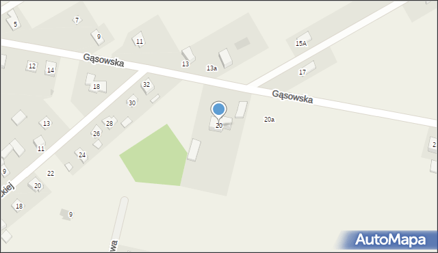 Miastków Kościelny, Miastków Kościelny, 20, mapa Miastków Kościelny