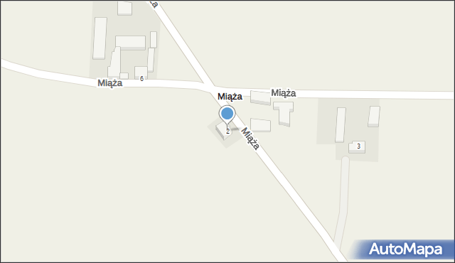 Miąża, Miąża, 2, mapa Miąża
