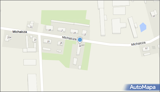 Michalcza, Michalcza, 14, mapa Michalcza