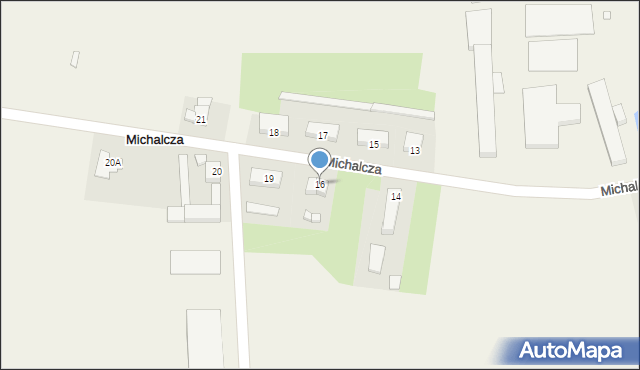 Michalcza, Michalcza, 16, mapa Michalcza