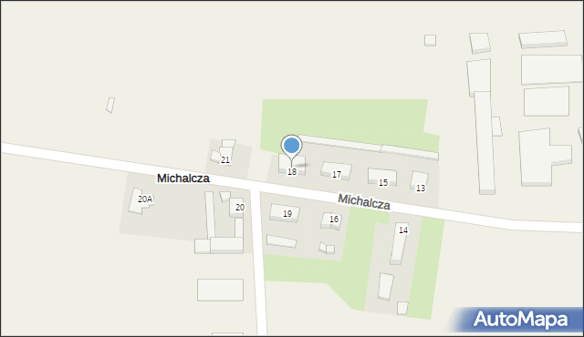 Michalcza, Michalcza, 18, mapa Michalcza