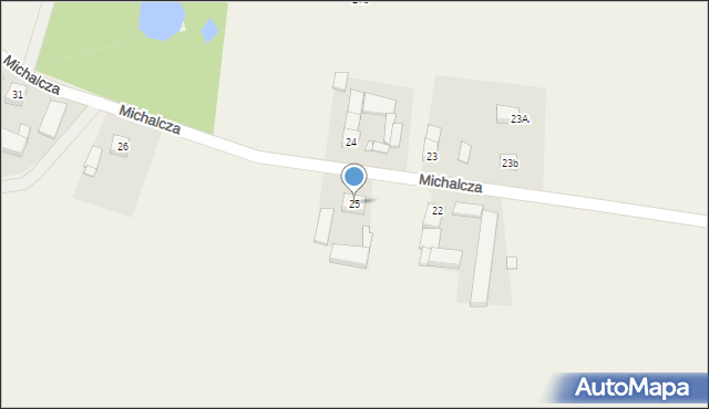 Michalcza, Michalcza, 25, mapa Michalcza