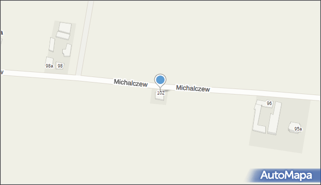 Michalczew, Michalczew, 102, mapa Michalczew