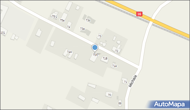Michale, Michale, 71C, mapa Michale