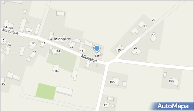 Michalice, Michalice, 13a, mapa Michalice