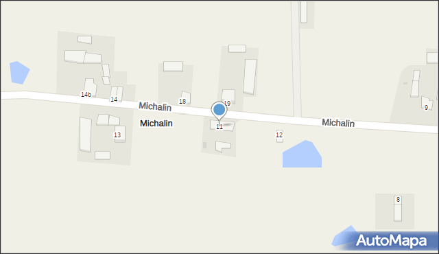 Michalin, Michalin, 11, mapa Michalin