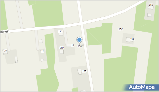 Michalinek, Michalinek, 13A, mapa Michalinek