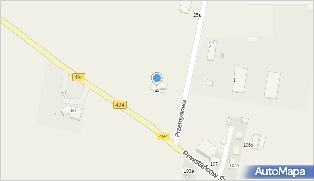 Michalinów, Michalinów, 25, mapa Michalinów