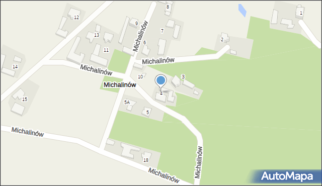 Michalinów, Michalinów, 4, mapa Michalinów