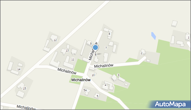 Michalinów, Michalinów, 6, mapa Michalinów