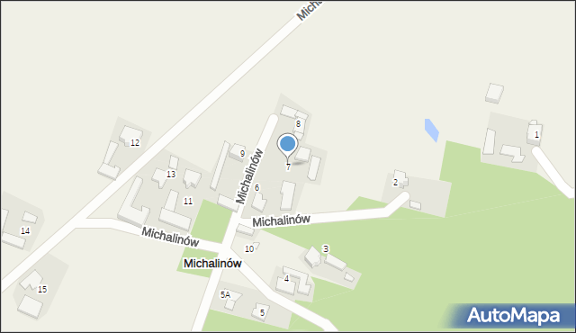 Michalinów, Michalinów, 7, mapa Michalinów