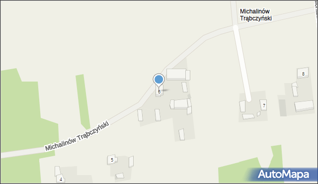 Michalinów Trąbczyński, Michalinów Trąbczyński, 6, mapa Michalinów Trąbczyński