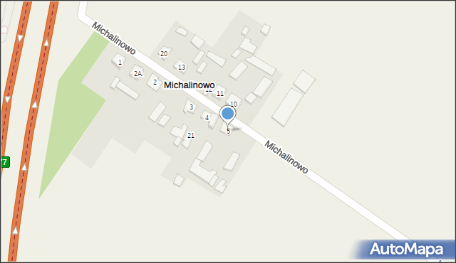 Michalinowo, Michalinowo, 5, mapa Michalinowo