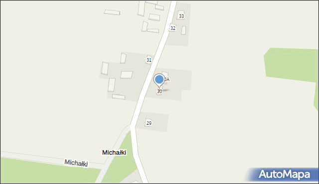 Michałki, Michałki, 30, mapa Michałki