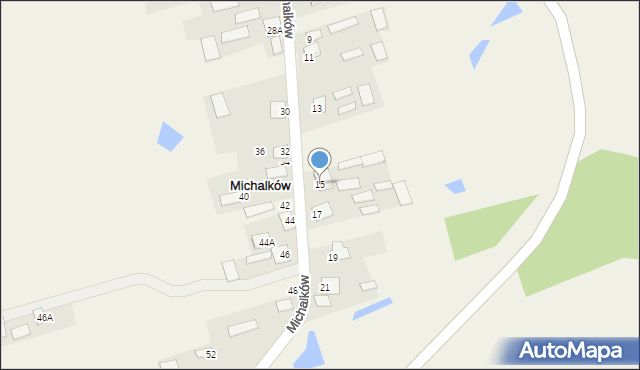 Michalków, Michalków, 15, mapa Michalków