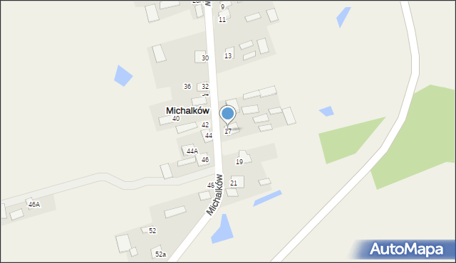 Michalków, Michalków, 17, mapa Michalków