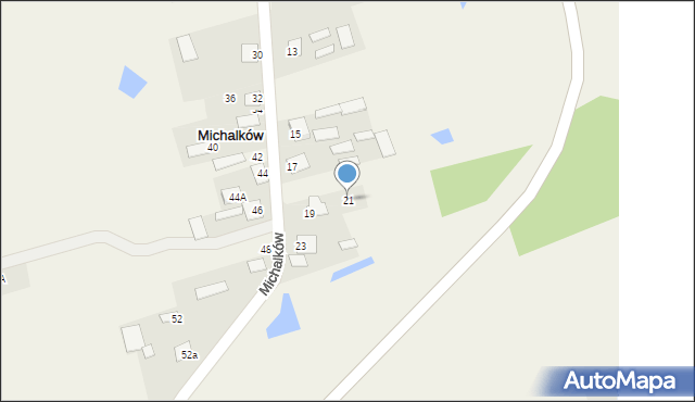 Michalków, Michalków, 21, mapa Michalków