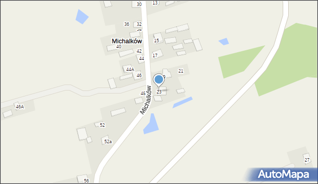 Michalków, Michalków, 23, mapa Michalków