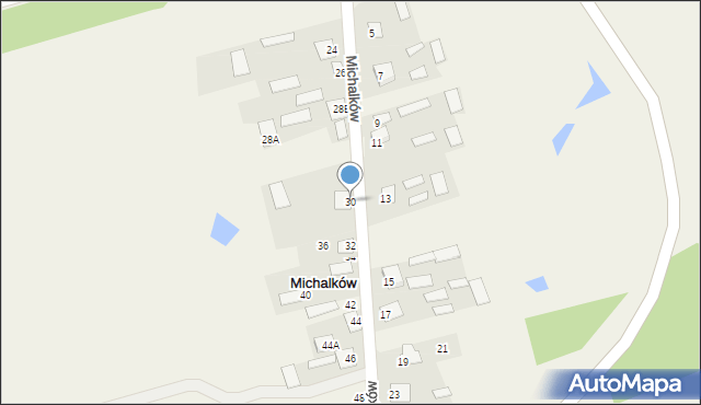 Michalków, Michalków, 30, mapa Michalków