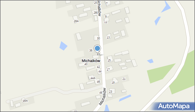 Michalków, Michalków, 38, mapa Michalków