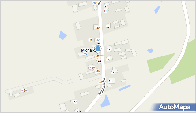 Michalków, Michalków, 42, mapa Michalków