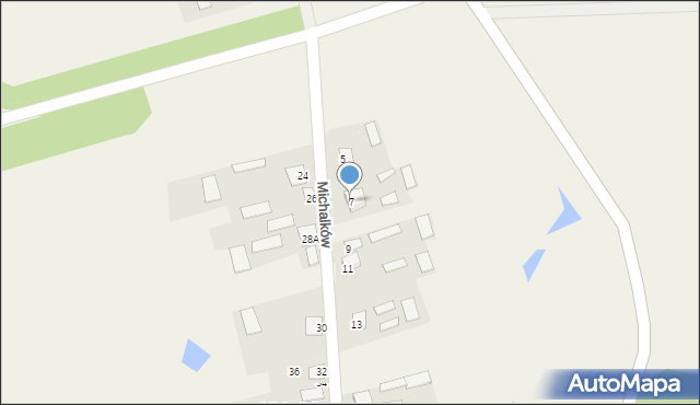Michalków, Michalków, 7, mapa Michalków