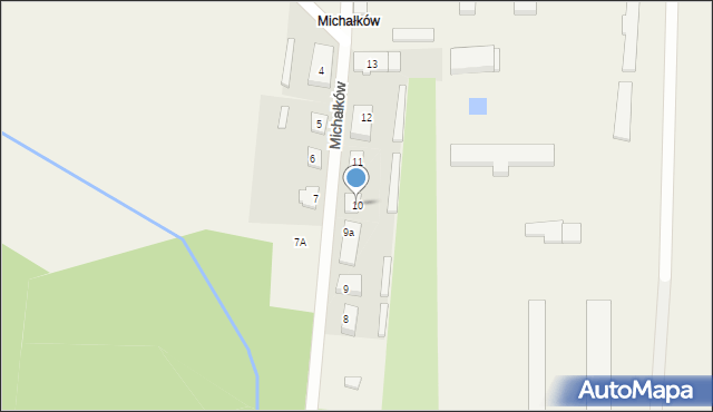Michałków, Michałków, 10, mapa Michałków