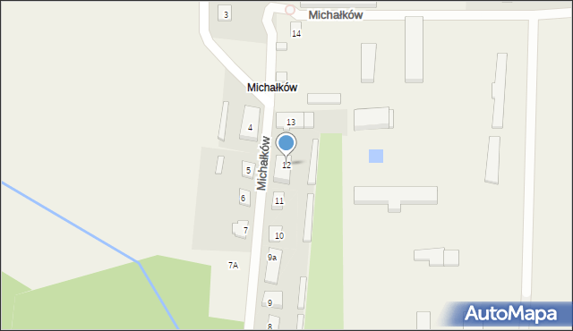 Michałków, Michałków, 12, mapa Michałków