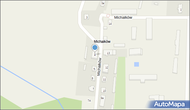 Michałków, Michałków, 4, mapa Michałków