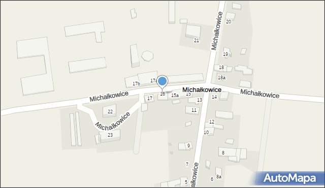 Michałkowice, Michałkowice, 16, mapa Michałkowice