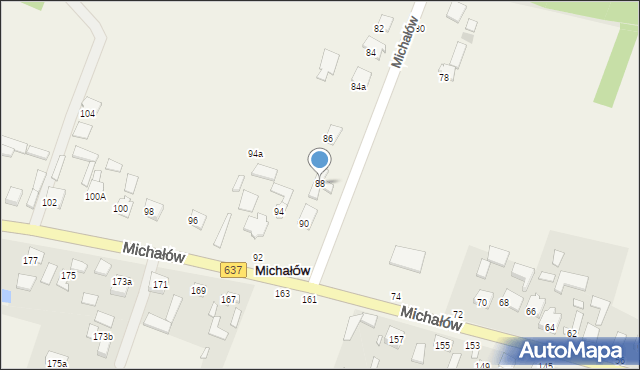 Michałów, Michałów, 88, mapa Michałów