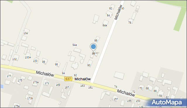 Michałów, Michałów, 88, mapa Michałów