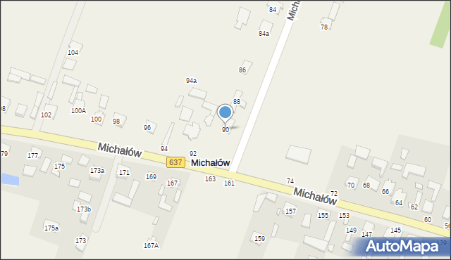 Michałów, Michałów, 90, mapa Michałów