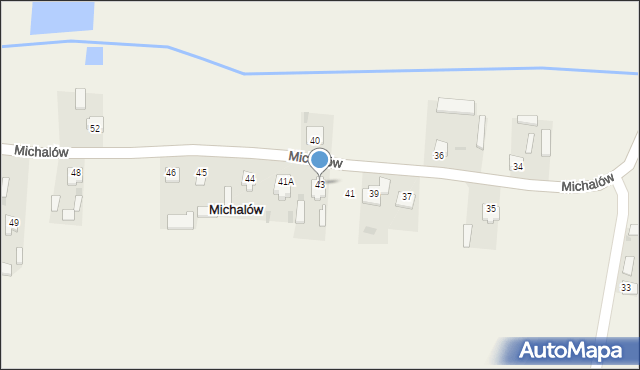 Michalów, Michalów, 43, mapa Michalów