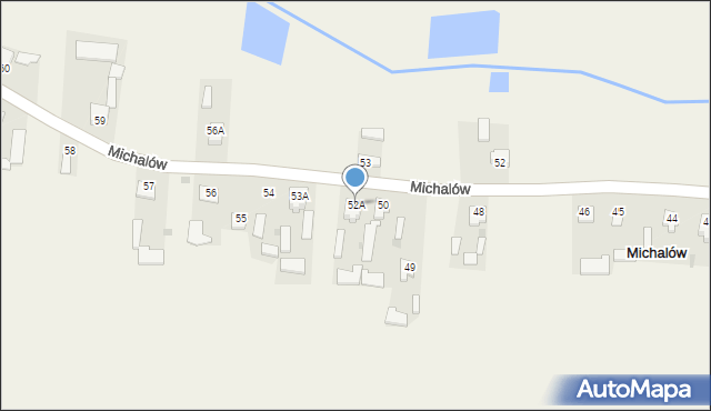 Michalów, Michalów, 52A, mapa Michalów