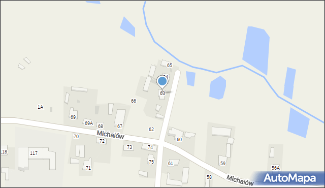 Michalów, Michalów, 63, mapa Michalów
