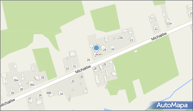 Michałów, Michałów, 27, mapa Michałów