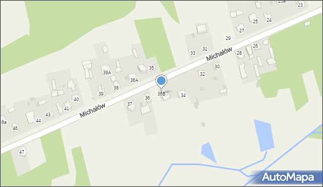 Michałów, Michałów, 36B, mapa Michałów