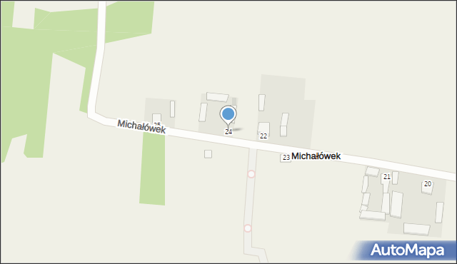 Michałów, Michałów, 24, mapa Michałów