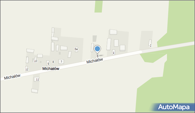 Michałów, Michałów, 6, mapa Michałów