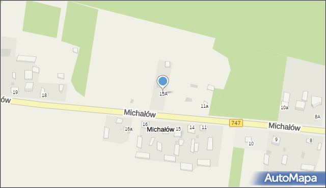 Michałów, Michałów, 15A, mapa Michałów