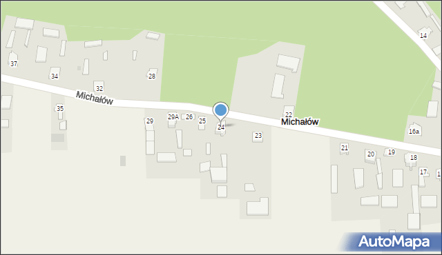 Michałów, Michałów, 24, mapa Michałów