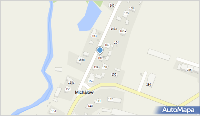Michałów, Michałów, 161, mapa Michałów