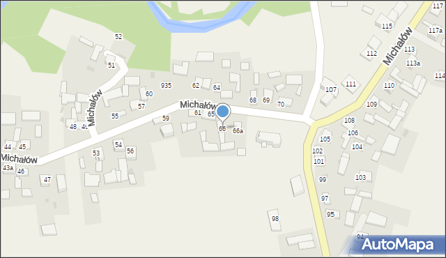 Michałów, Michałów, 66, mapa Michałów