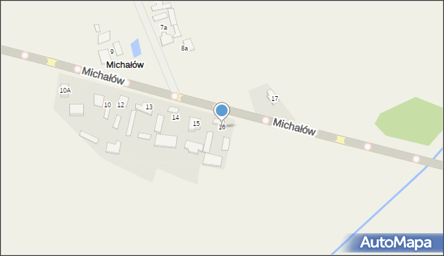 Michałów, Michałów, 16, mapa Michałów